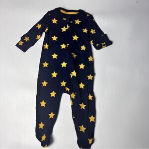 Baby Gap Long Sleeve Footsie Stars Cozy Onepiece Sz 0-3M